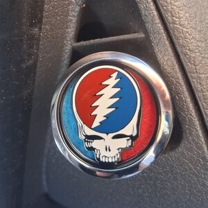 Grateful Dead Steal Your Face Enamel Essential Oil Car Air Freshner